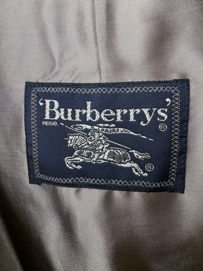 Burberrys' Khaki 51% Cotton, 49% Polyester Solid Men's Vintage Coat