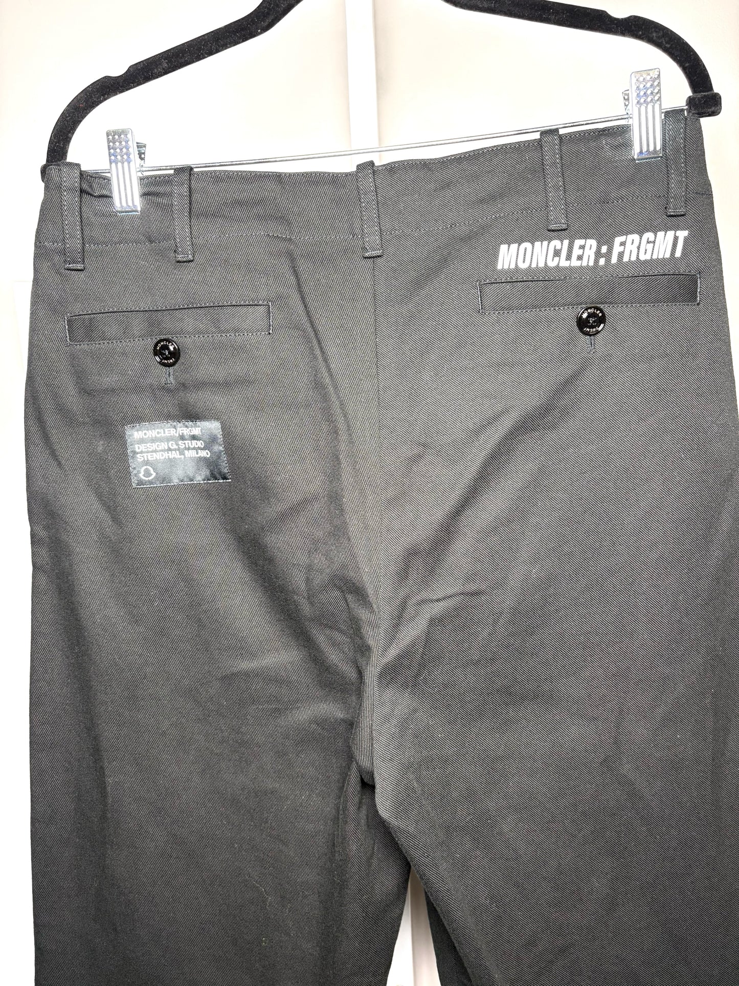 Women Size 46 (10, US) Moncler x FRGMT  Black Solid NWT Pants