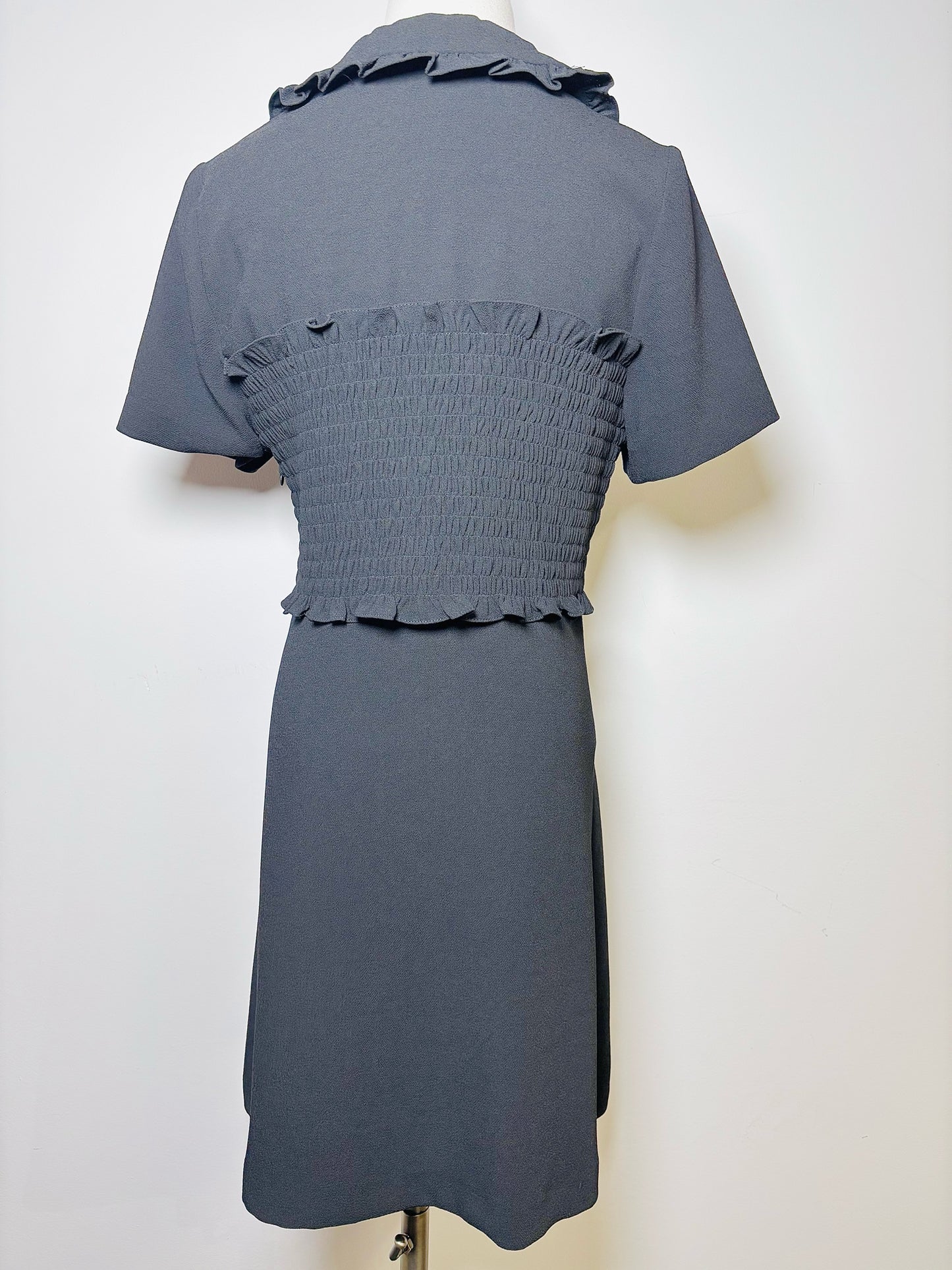 Women Size 40 Sandro Black Solid Dress