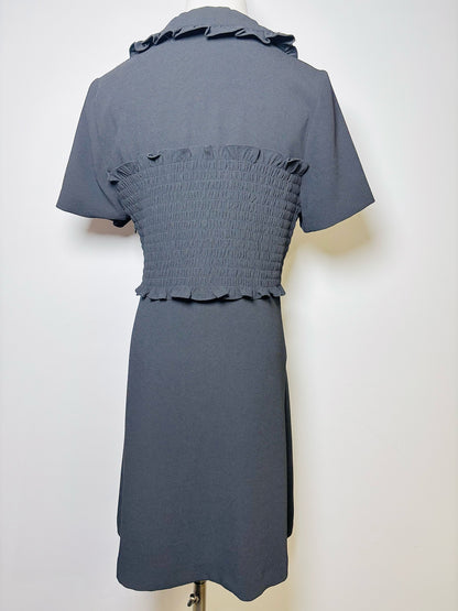 Women Size 40 Sandro Black Solid Dress