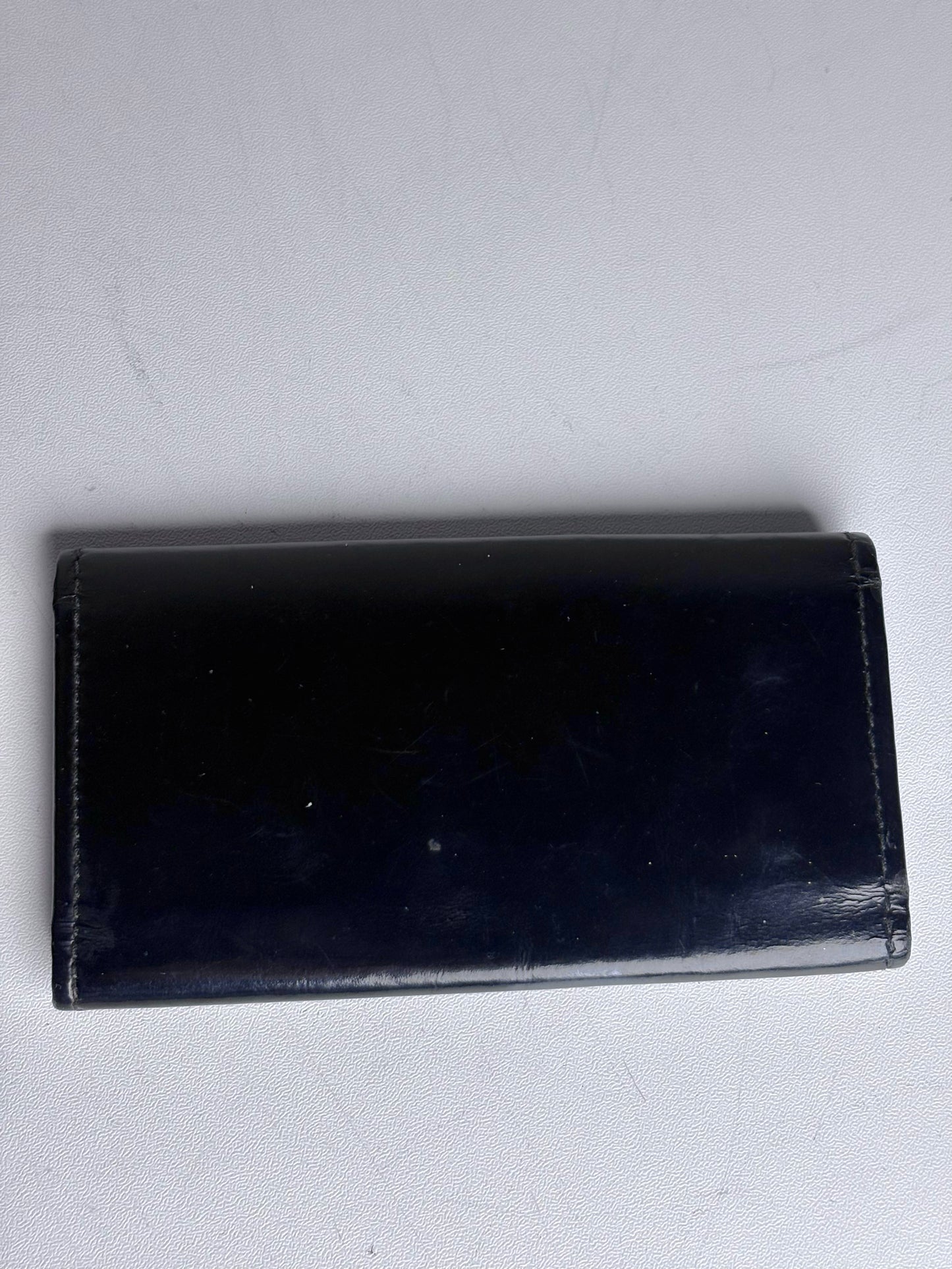 Anya Hindmarch London Solid Vintage Pre-owned Black Patent Purse