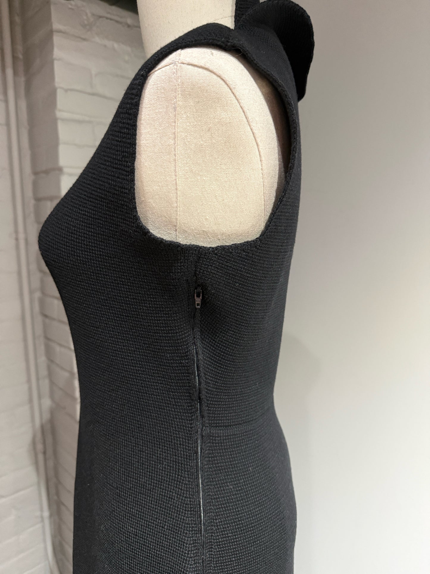 Women Size 38 (2 US) Jil Sander Black Special Ocassion Knit Dress/Gown