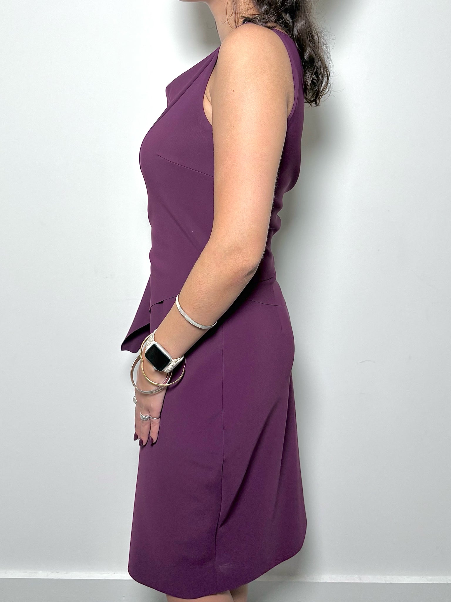 Women Size 42 ( 6 US) Chiara Boni La Petite Robe Purple Sheath Dress Women Size 42 ( 6 US) Chiara Boni La Petite Robe Purple Sheath Dress