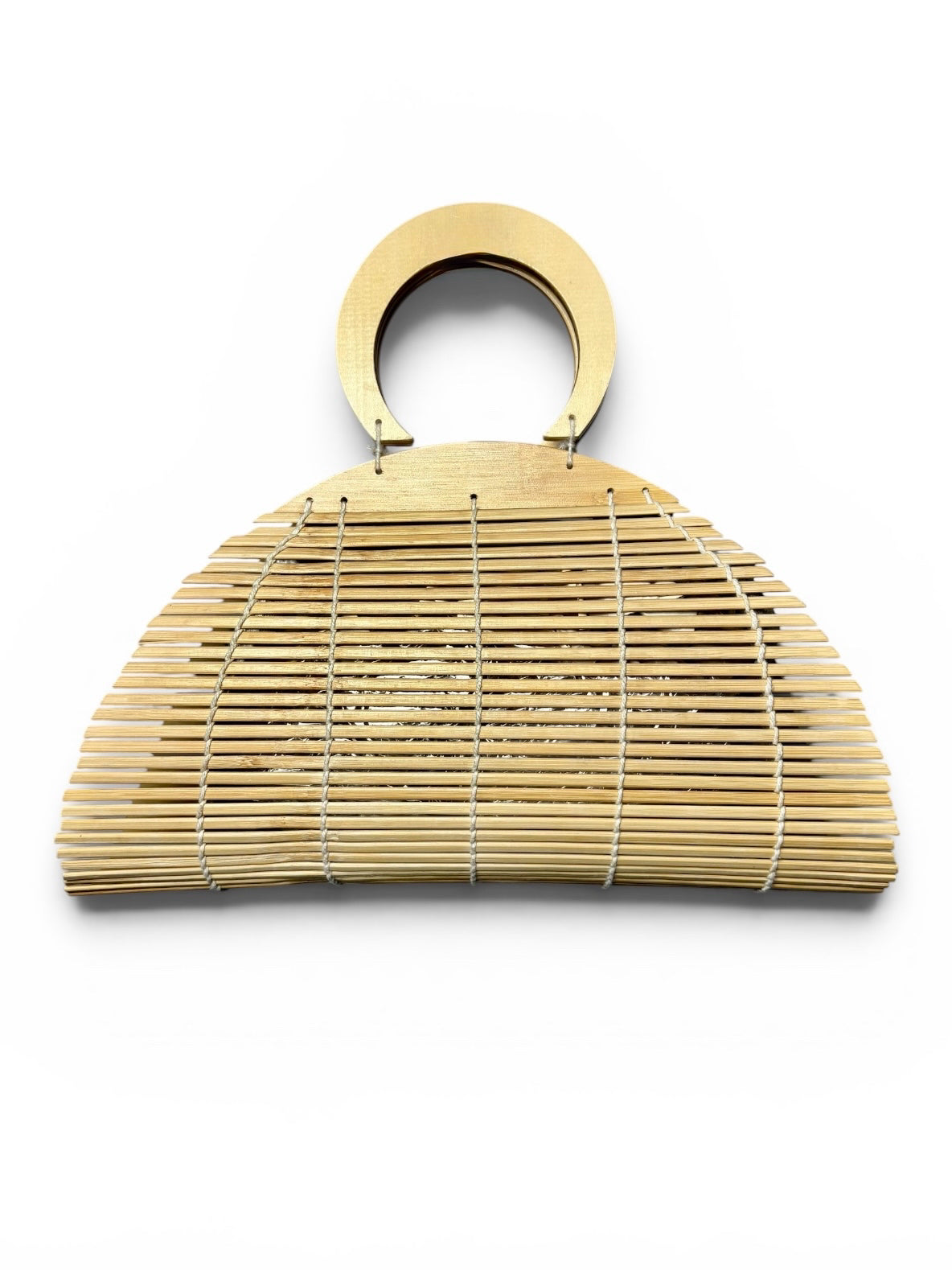 Cult Gaia Ally Bamboo Pre-owned Natural Top Handle Bag