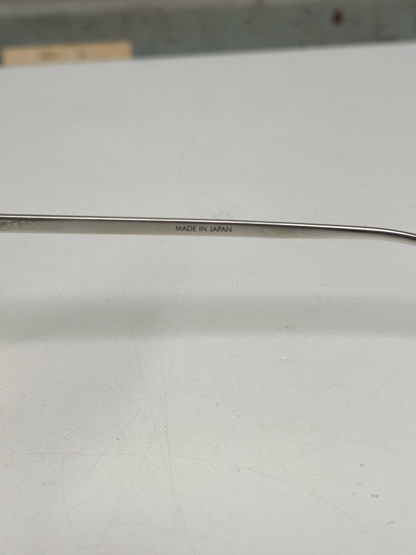 18k White Gold-Plated Linda Farrow White Gold Sunglasses