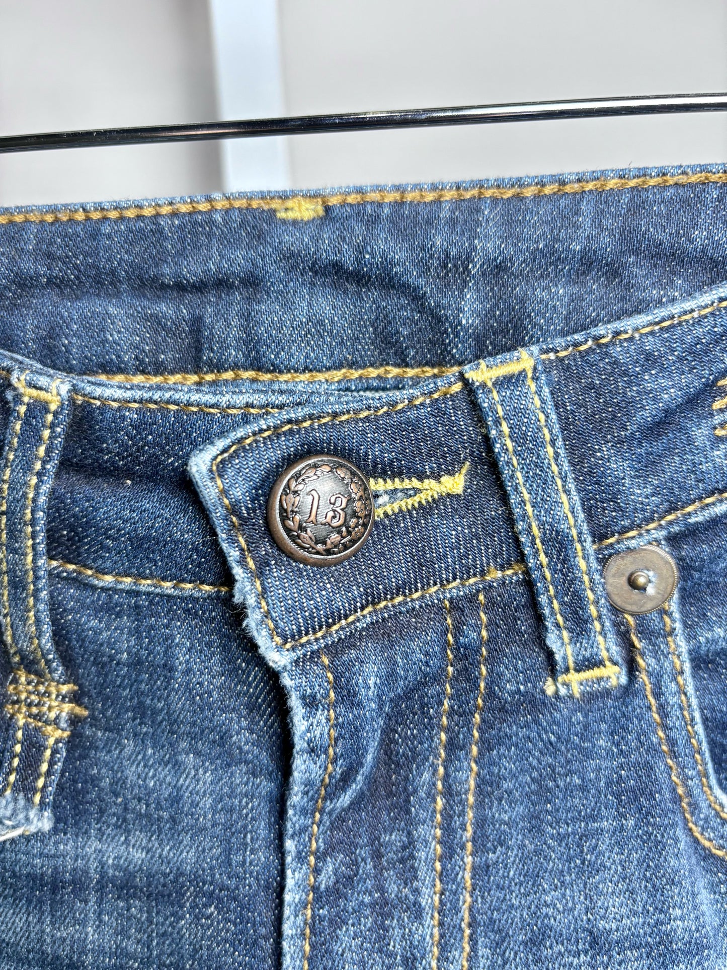 Women Size 25 R Jeans Blue Denim Women's Cotton Blend Pre-owned Jeans