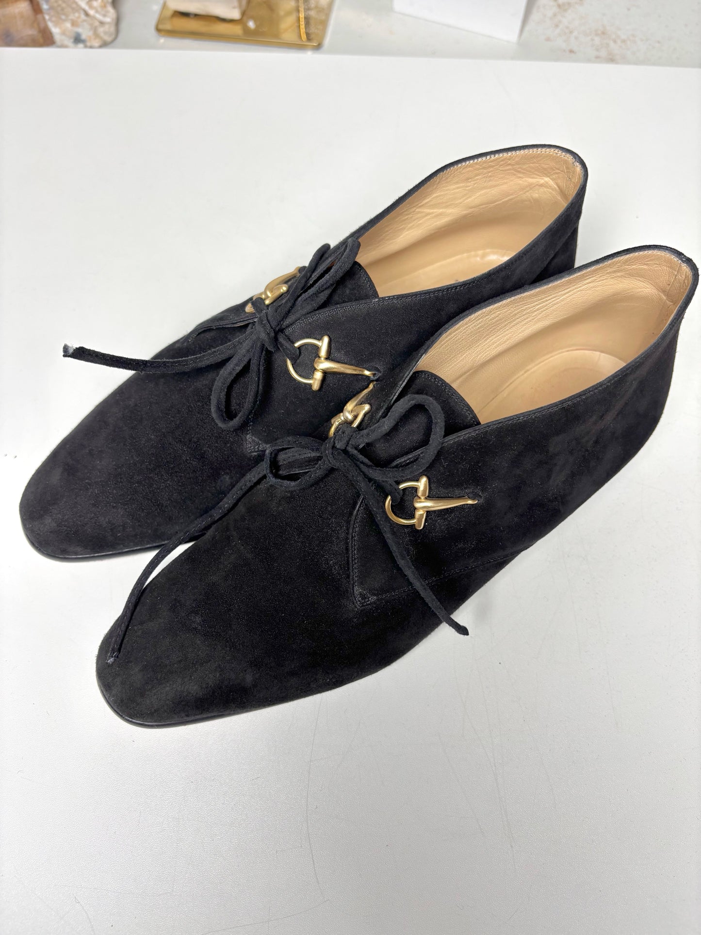 W Shoe Size 37.5 Gucci Black Suede Suede Boots