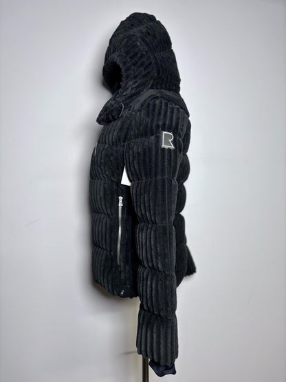 Women Size XS Rudsak Black Ribbed Coat