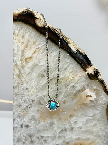 Blue David Yurman Blue Topaz Sterling Silver 17" Necklace