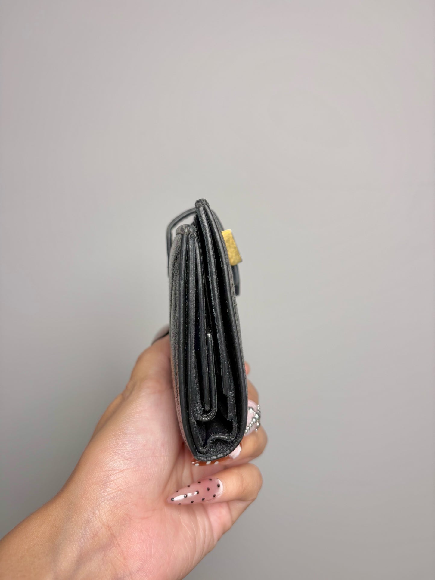 Givenchy Leather Vintage Black Bi-fold Wallet