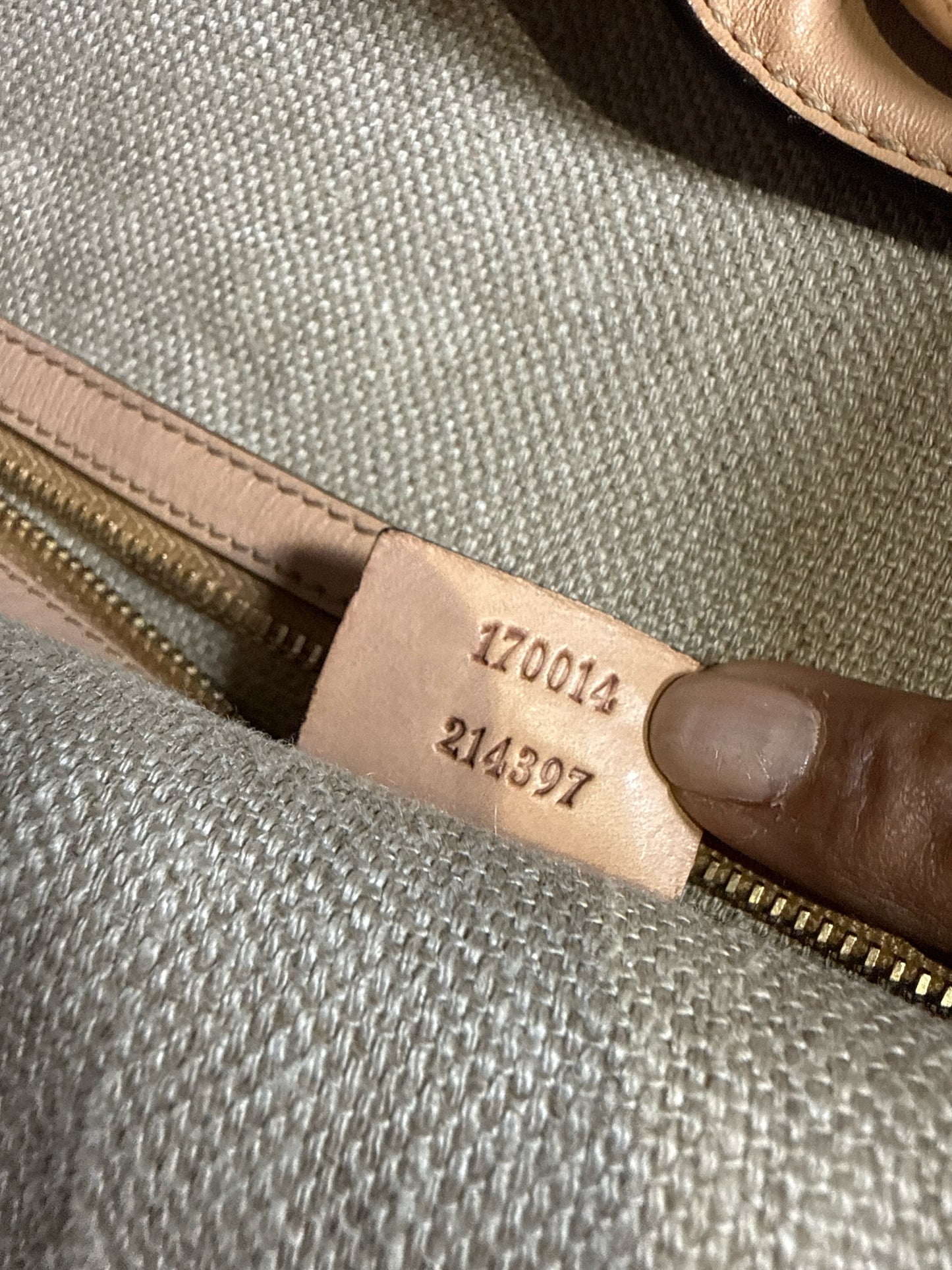 Gucci Flora Wave Horsebit Canvas, Leather Bag