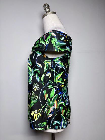 Women Size 2 (S) Jason Wu Collection Multi-Color Floral Print Cotton NWT Top