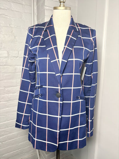 Women Size 2 Rag & Bone Blue Stripe Pre-owned Blazer