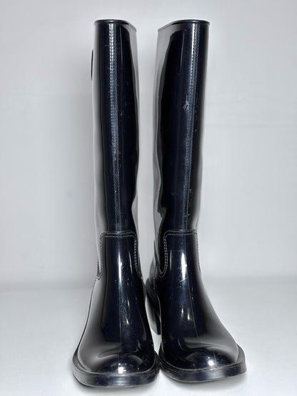 W Shoe Size 39 Gucci Black Rainboots