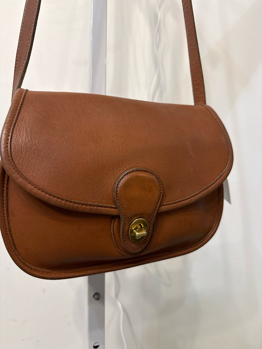 Coach Solid Vintage Leather Caramel Prairie #9954  Bag