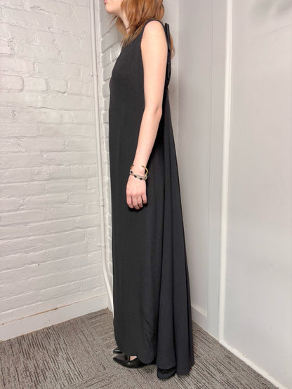 Women Size XS (Estimate) Balenciaga Vintage Black Solid Gown