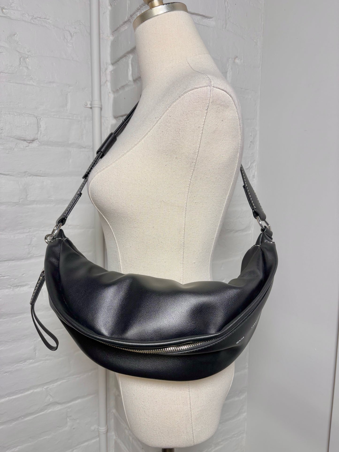 Proenza Schouler Black Slide Leather Shoulder Bag