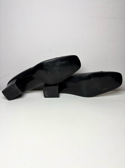 W Shoe Size 10 Fendi Black Leather Genuine Leather Women's Vintage Pump