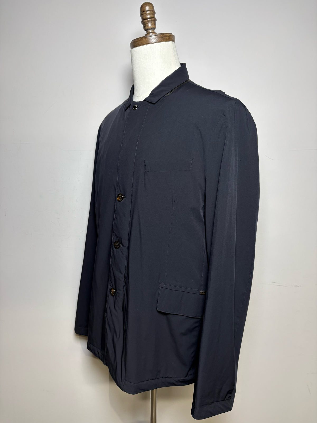 Men's Size 56 XL MooRER Verona Acqua Navy Water-Resistant Pre-Owned Jacket