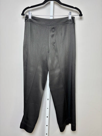 Women Size 36 (S) Roman Black Wide Leg Cropped Pants
