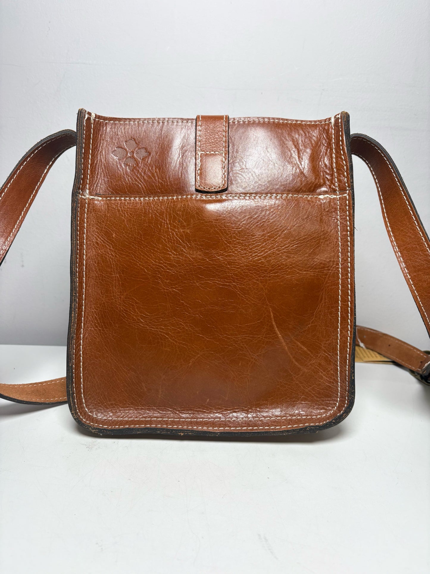 Women's Patricia Nash Solid Leather NWT, Pre-owned Brown Small Purse