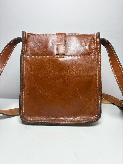 Women's Patricia Nash Solid Leather NWT, Pre-owned Brown Small Purse