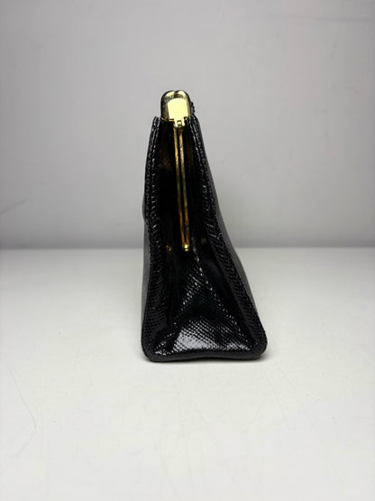 Judith Leiber Evening Crystal Embellishments Vintage Leather Pre-owned Bag