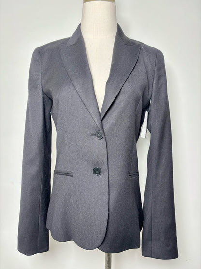 Women Size 6 Theory Black Pinstriped, Seersucker Blazer