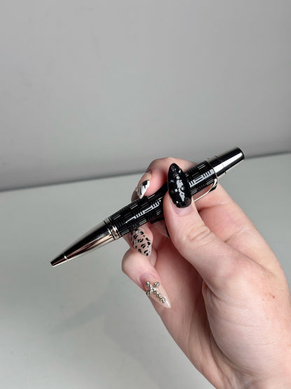 Men's Accessories Mont Blanc Black, Silver Platinum Pre-owned Pen