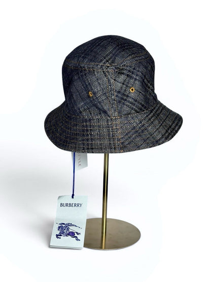 Burberry Pure cotton Pre-owned, NWT Blue One Size Hat