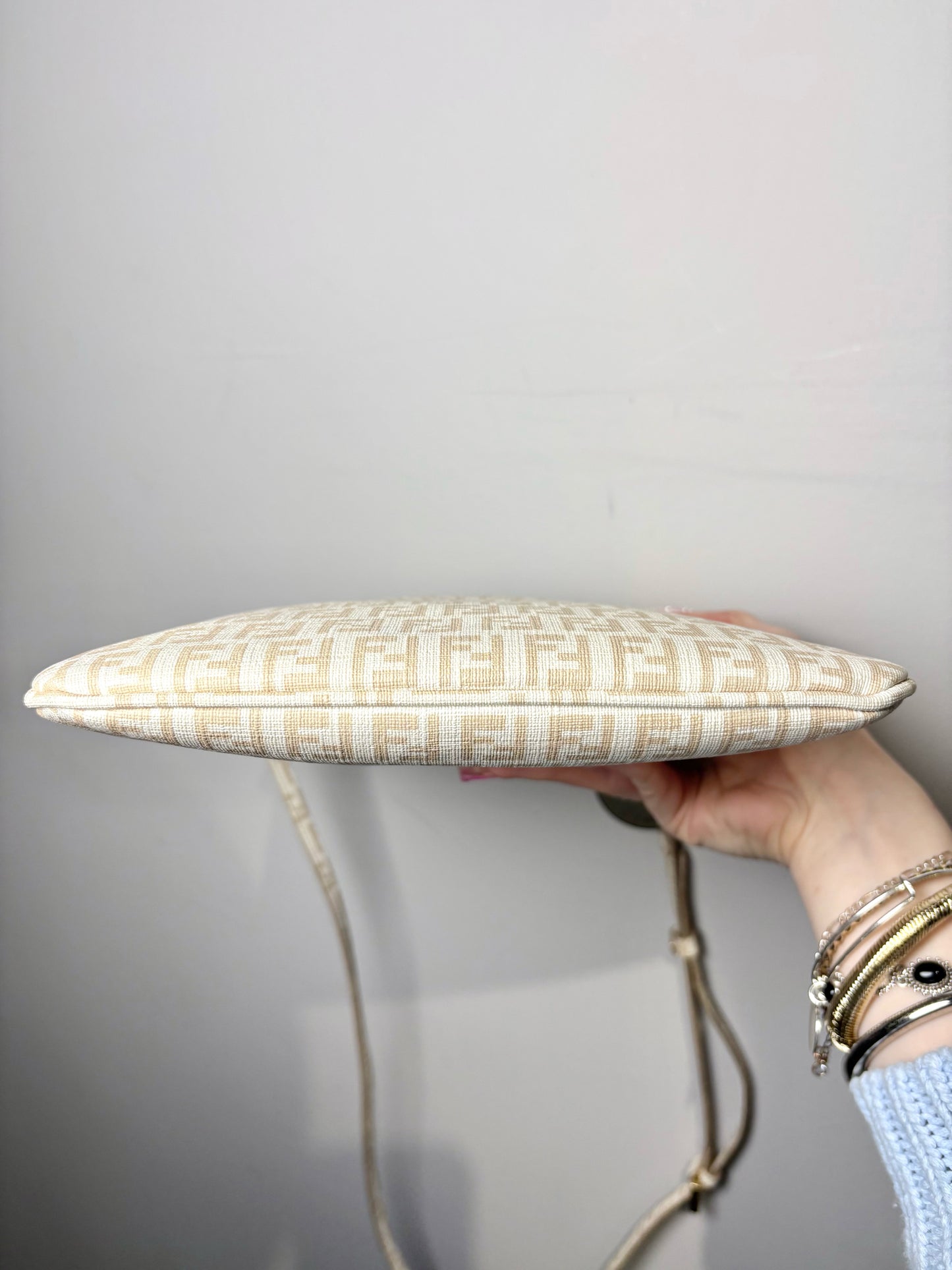 Fendi Zucchino FF Crossbody Vintage Bag