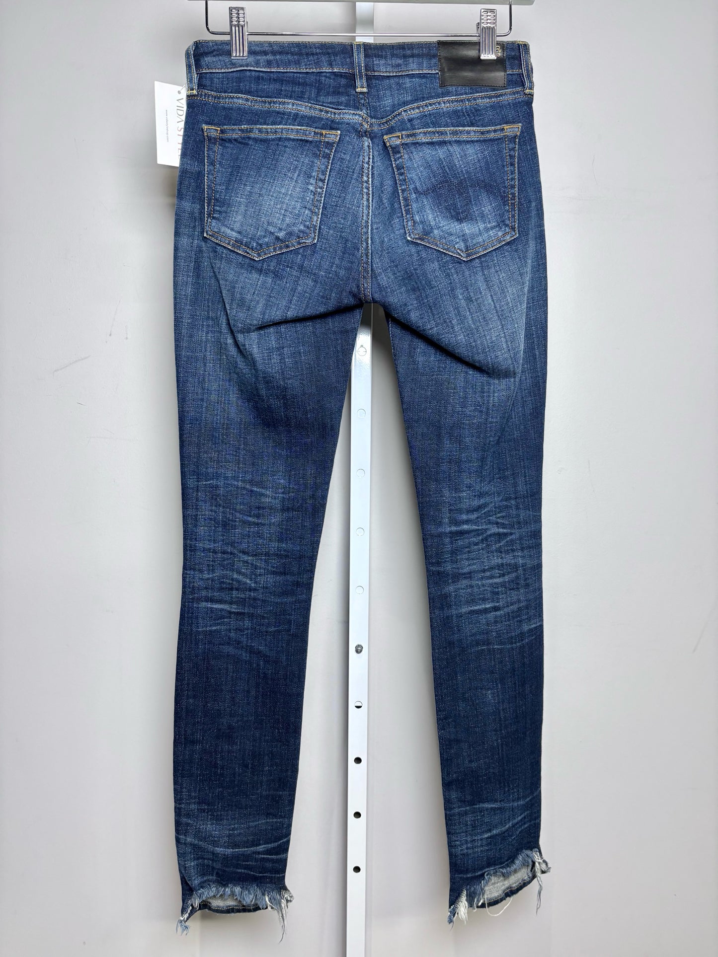 Women Size 25 R Jeans Blue Denim Women's Cotton Blend Pre-owned Jeans