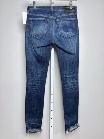Women Size 25 R Jeans Blue Denim Women's Cotton Blend Pre-owned Jeans