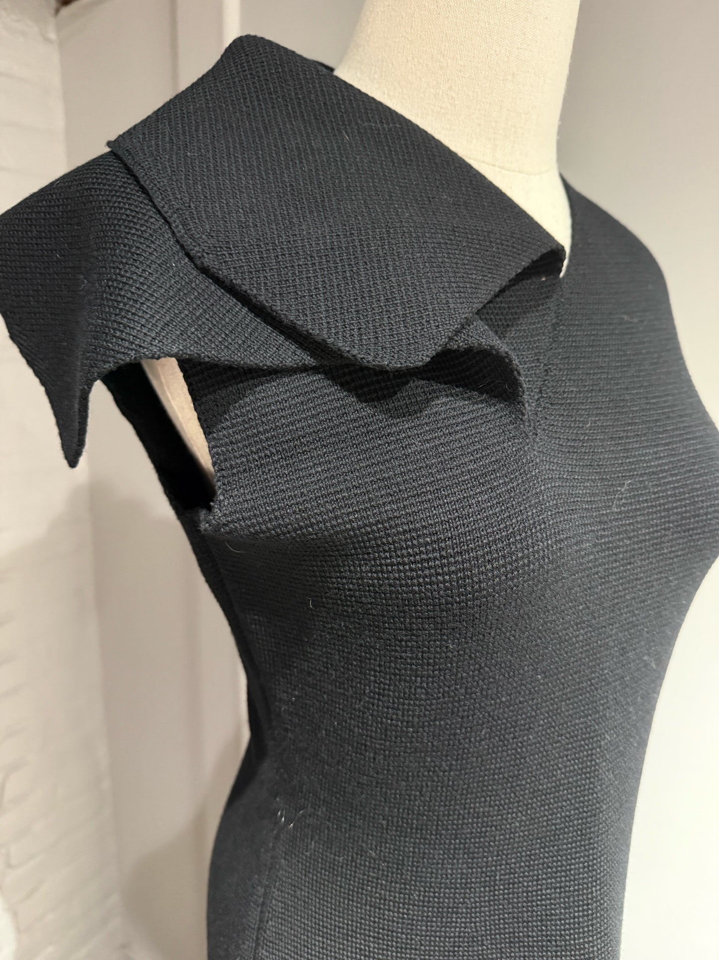 Women Size 38 (2 US) Jil Sander Black Special Ocassion Knit Dress/Gown