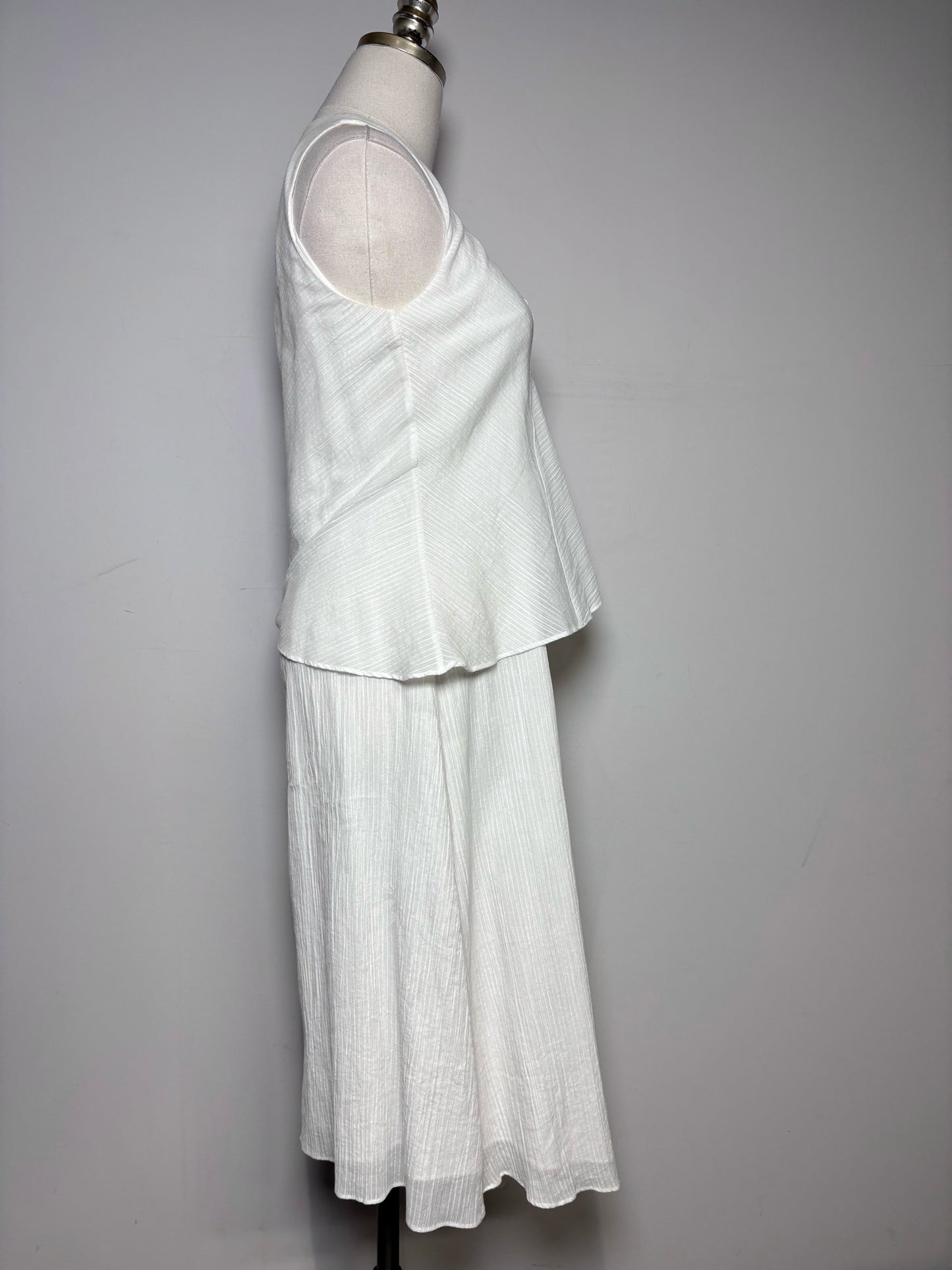 Women Size XS Rag & Bone White Textured Cotton Women's Pre-owned Dress