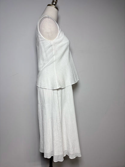 Women Size XS Rag & Bone White Textured Cotton Women's Pre-owned Dress