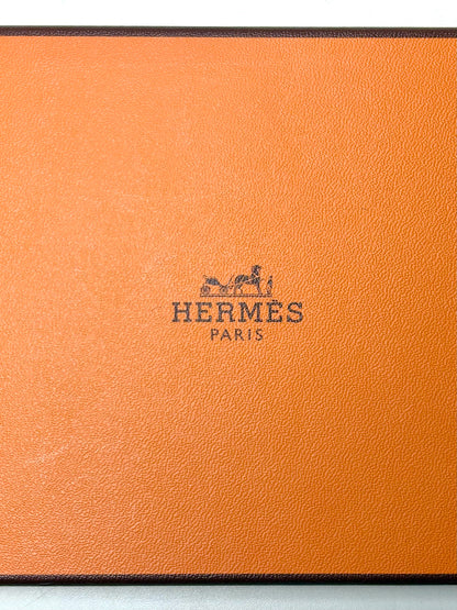 Hermes Lime Green 100% Silk Geometric Print Men's Tie