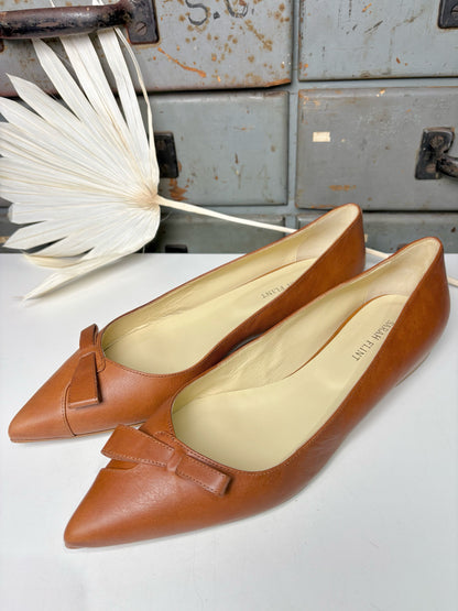 W Shoe Size 41 (10, US) Sarah Flint Cognac Vachetta Leather Flats
