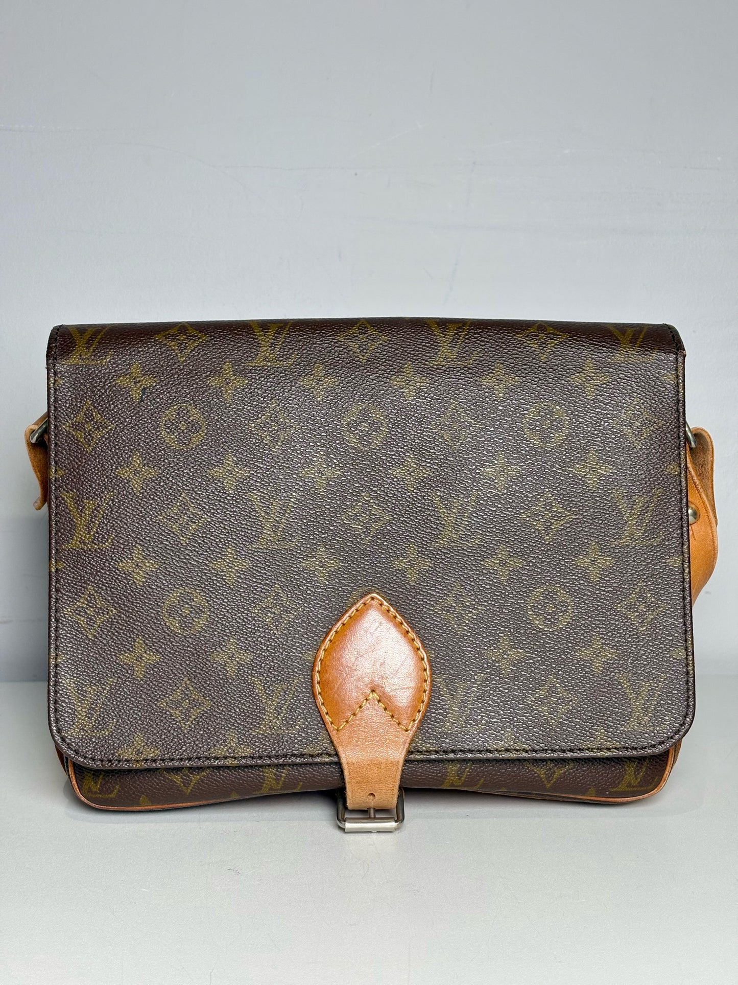 Women's Louis Vuitton Monogram Vintage Leather Pre-owned Brown Medium Purse
