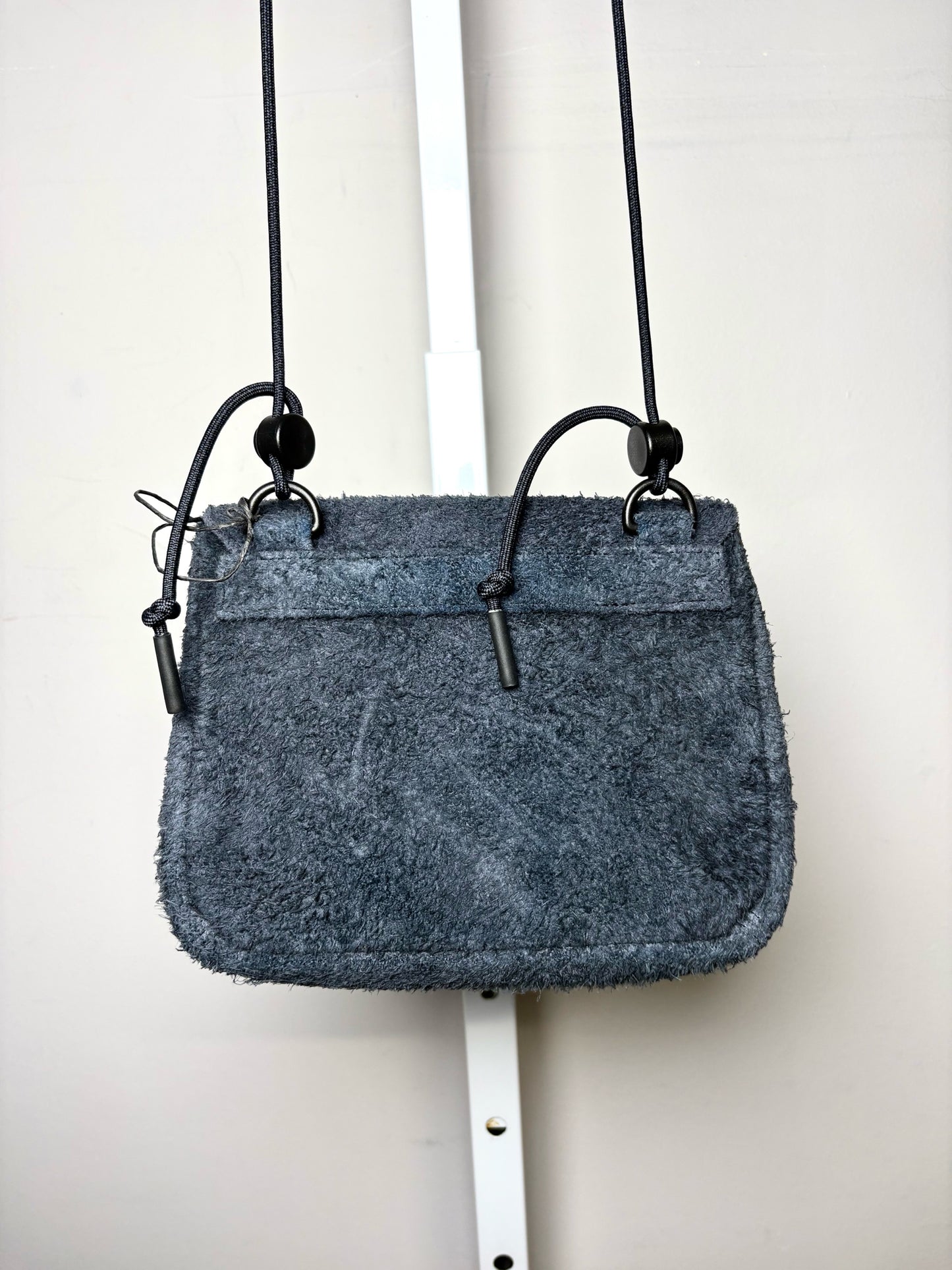 Emporio Armani Slate Blue Suede Men's Bag Pre-Owned NWT