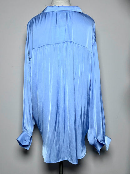 Women Size S Smythe Periwinkle 100% Polyester NWT, Pre-owned Top