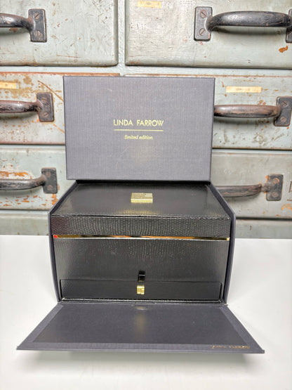 18k White Gold-Plated Linda Farrow White Gold Sunglasses