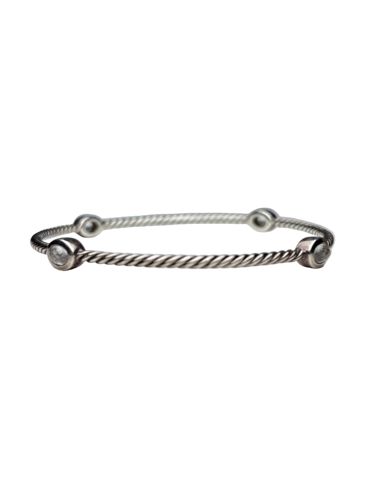 David Yurman Bangle with four quartz stones.