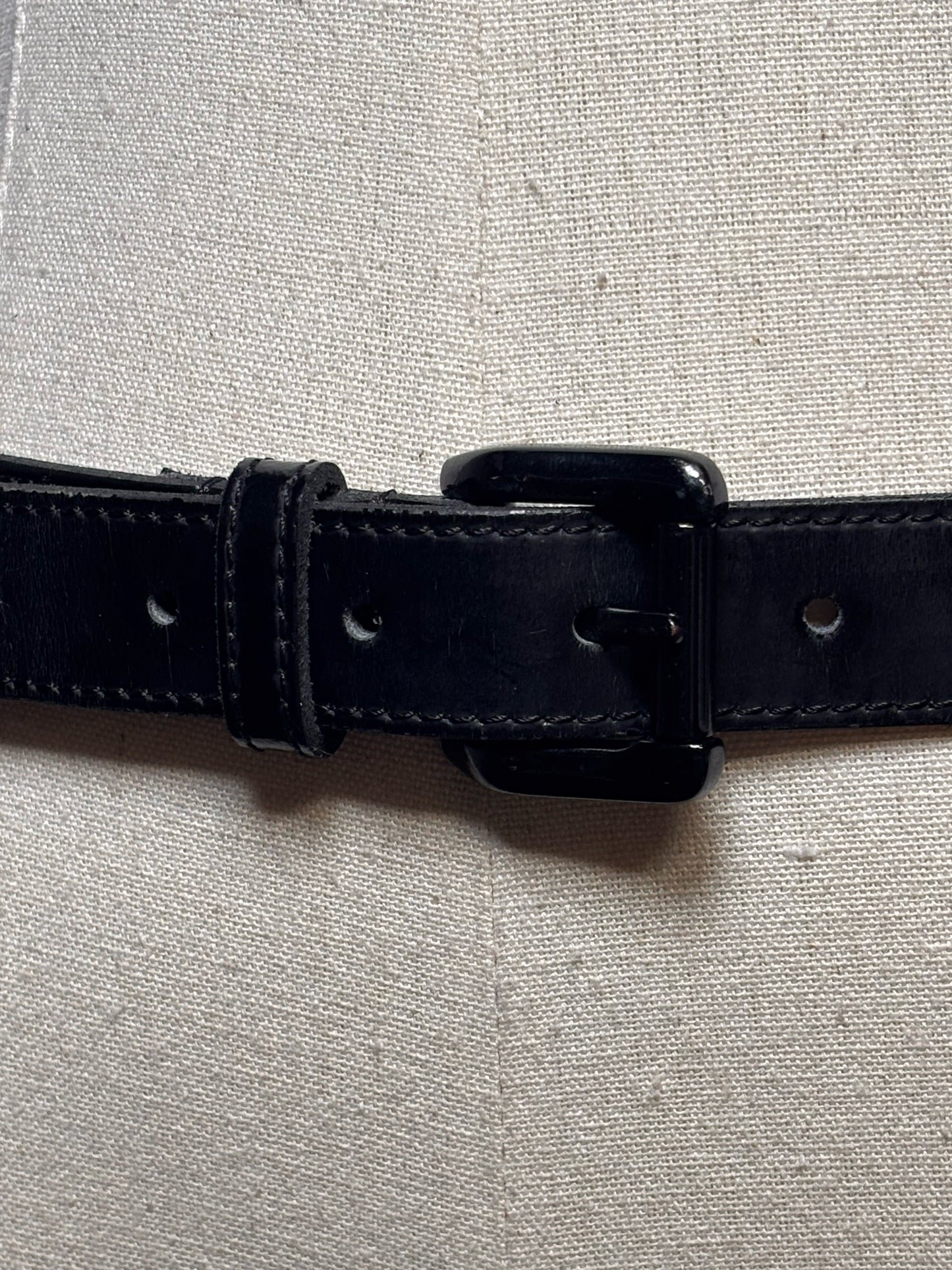 Women's Leather Burberry 26"-33" Black Pre-owned Belt