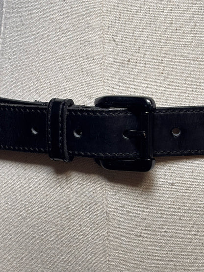 Women's Leather Burberry 26"-33" Black Pre-owned Belt