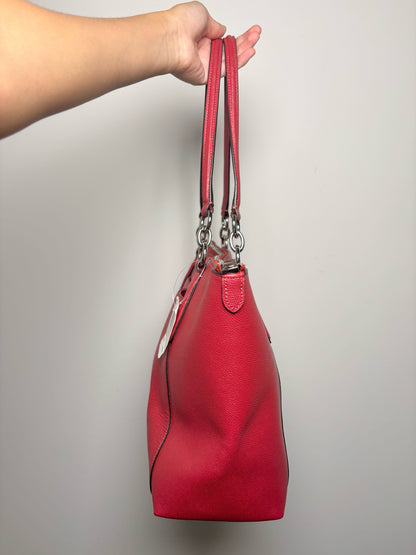 Coach Saffiano Leather NWT Red Ava Tote Purse