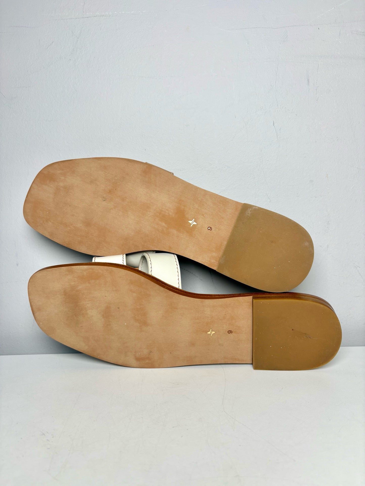 W Shoe Size 9 Tuckernuck Cognac & White Muse Leather Sandals