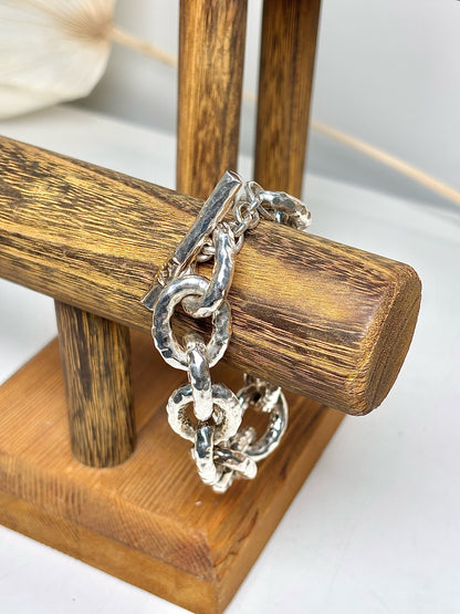 Ippolita Polished, Hammered Glamazon Bastille Toggle Bracelet