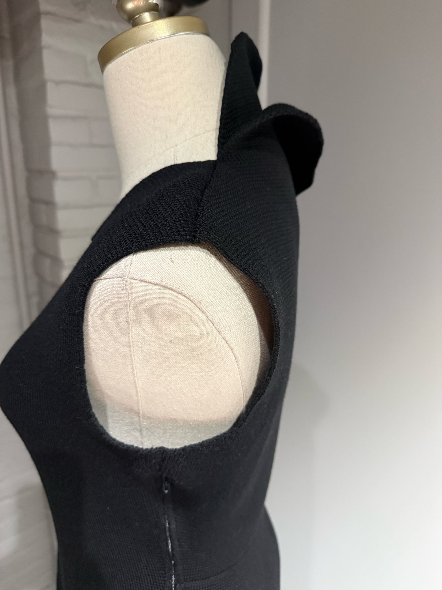 Women Size 38 (2 US) Jil Sander Black Special Ocassion Knit Dress/Gown