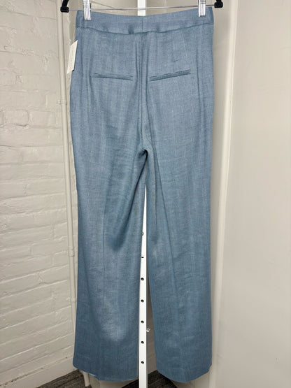 Women Size 2 Veronica Beard Blue Herringbone Pre-owned Pants